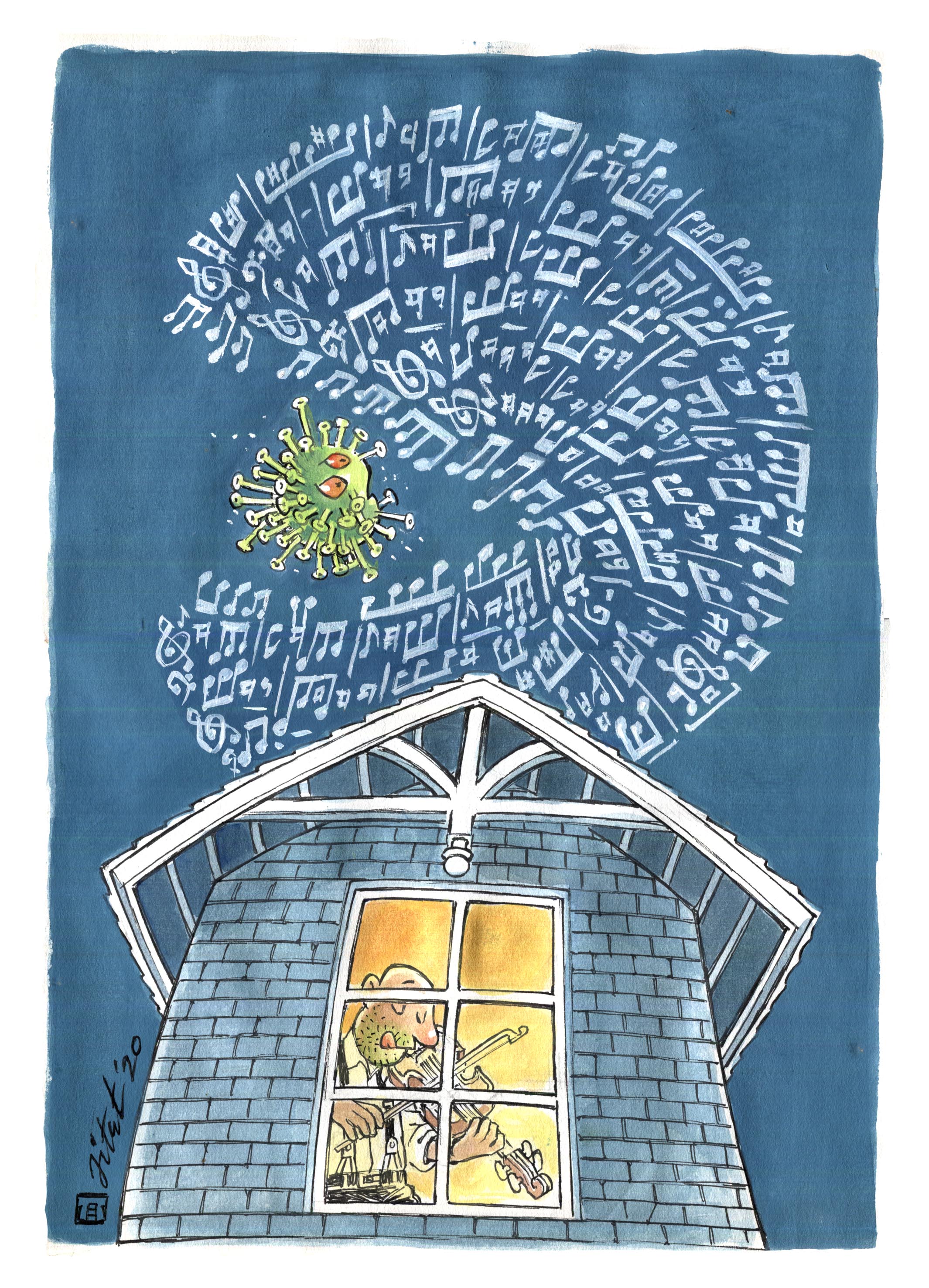 我U我YOUNG——“守望春天”全球抗击疫情公益绘画大赛成人组获奖名单 1