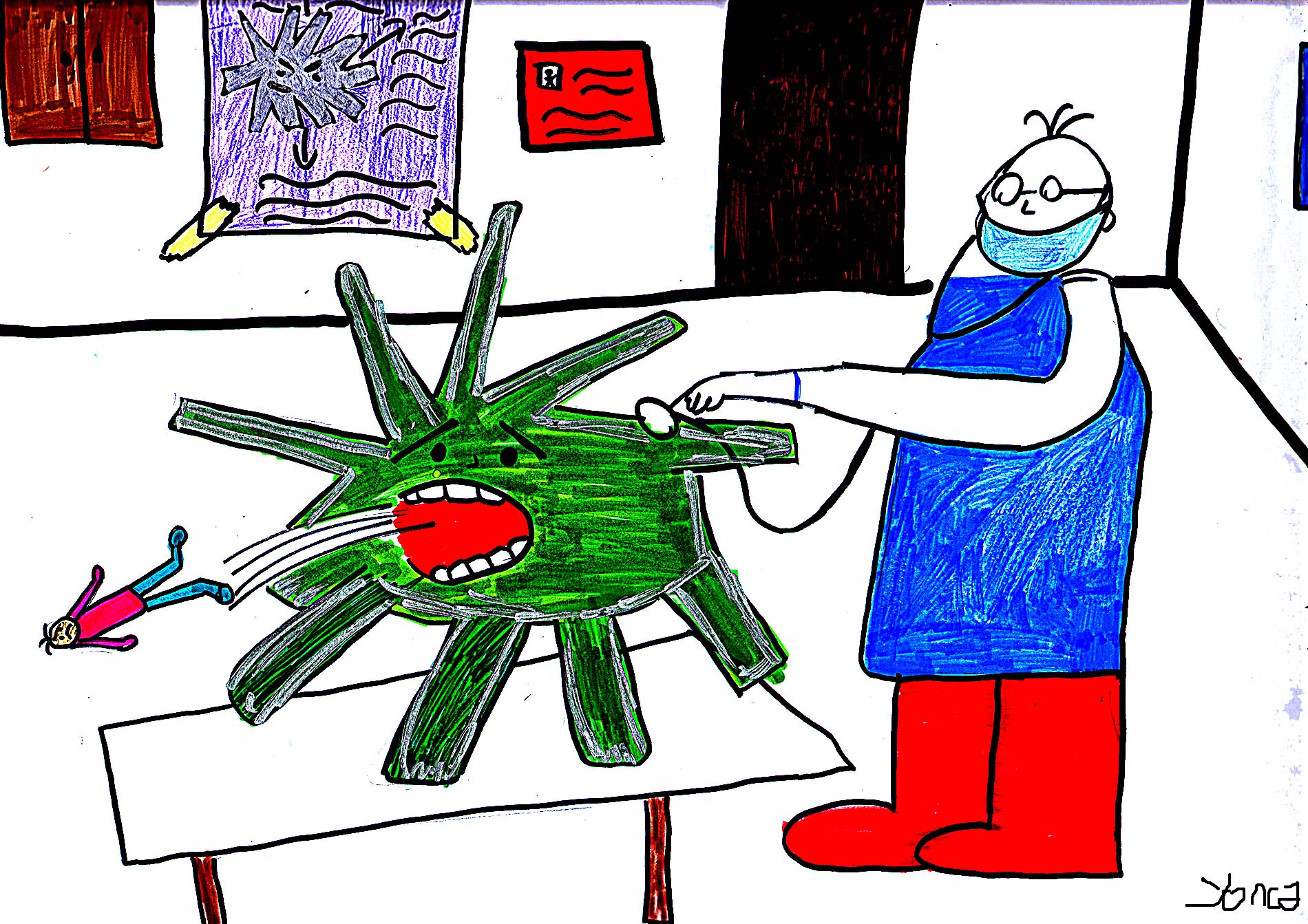 我U我YOUNG——“守望春天”全球抗击疫情公益绘画大赛青少年组获奖名单 1