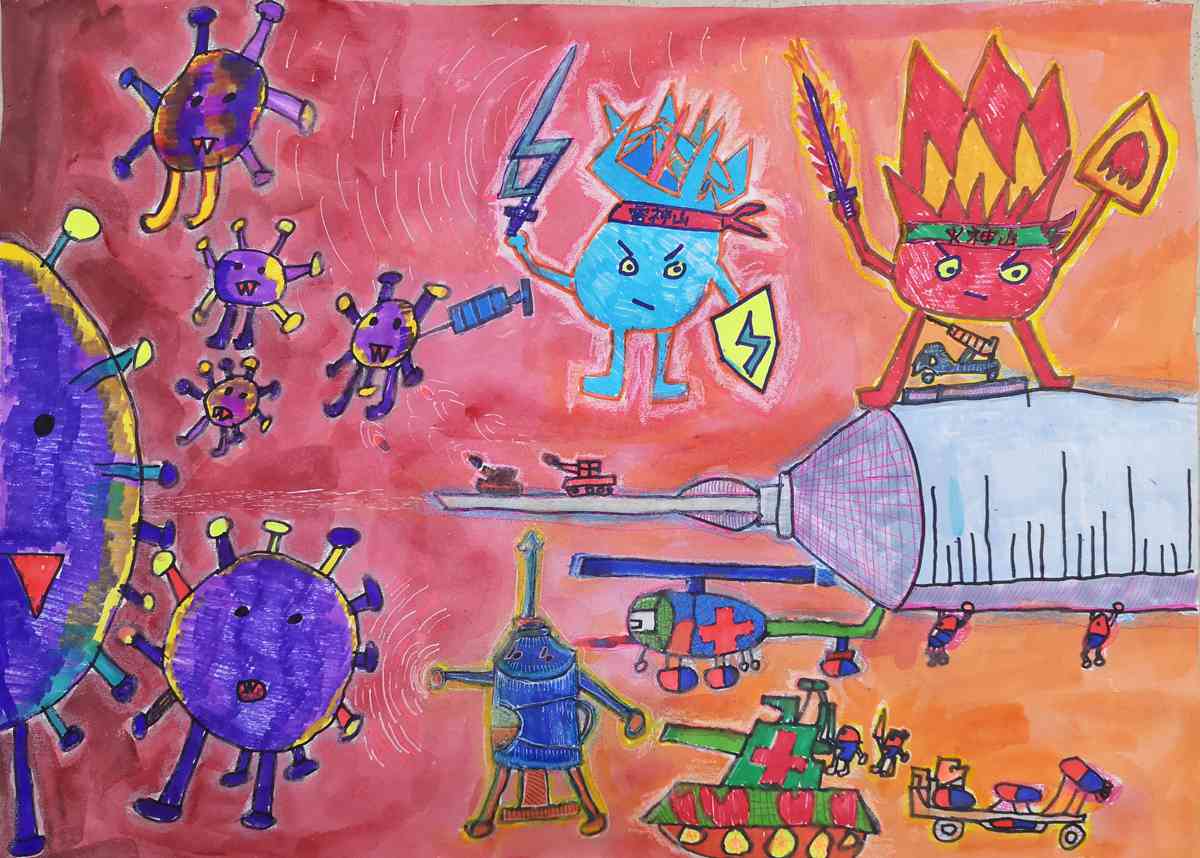 我U我YOUNG——“守望春天”全球抗击疫情公益绘画大赛青少年组获奖名单 1