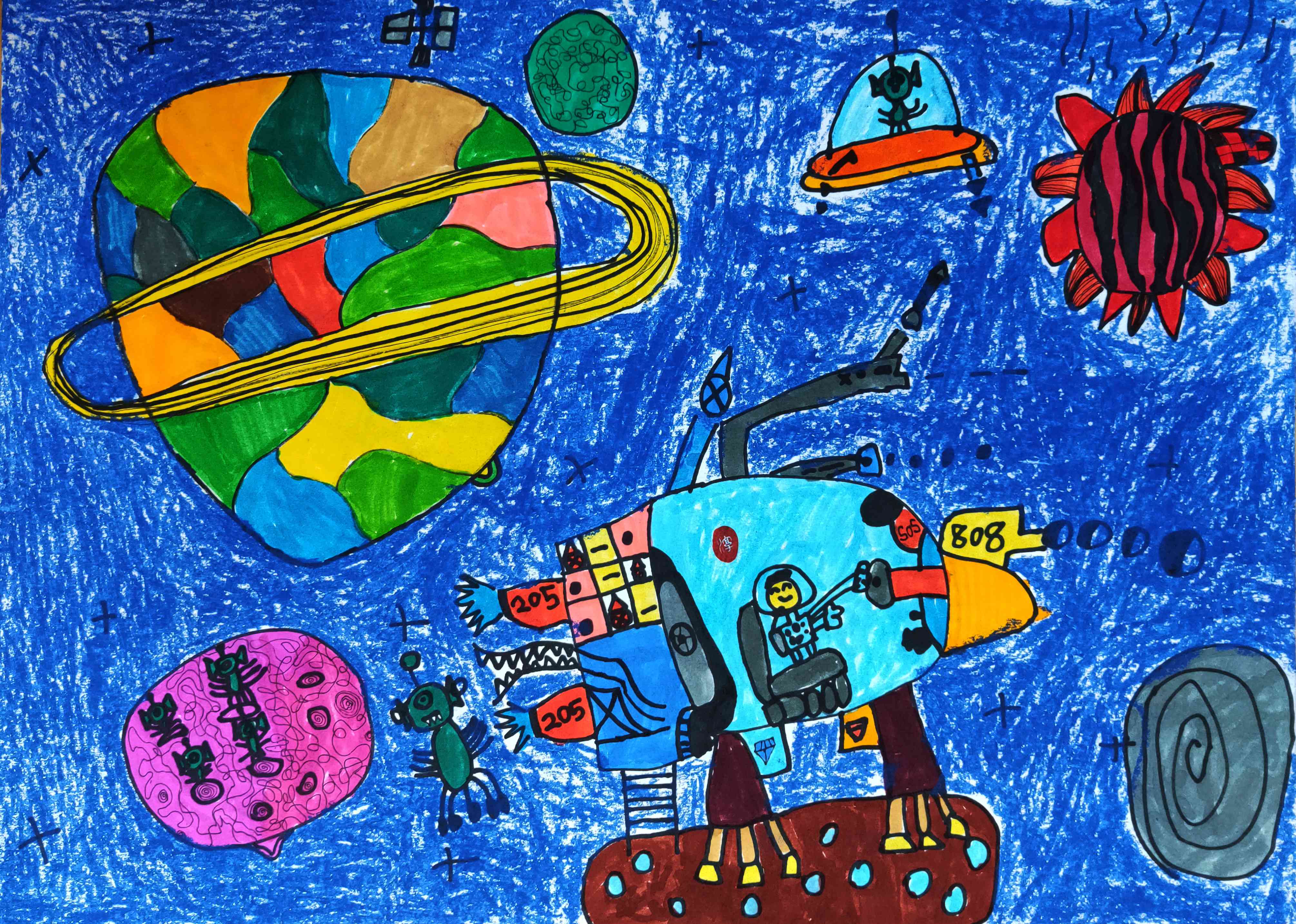 我U我YOUNG——“守望春天”全球抗击疫情公益绘画大赛青少年组获奖名单 1