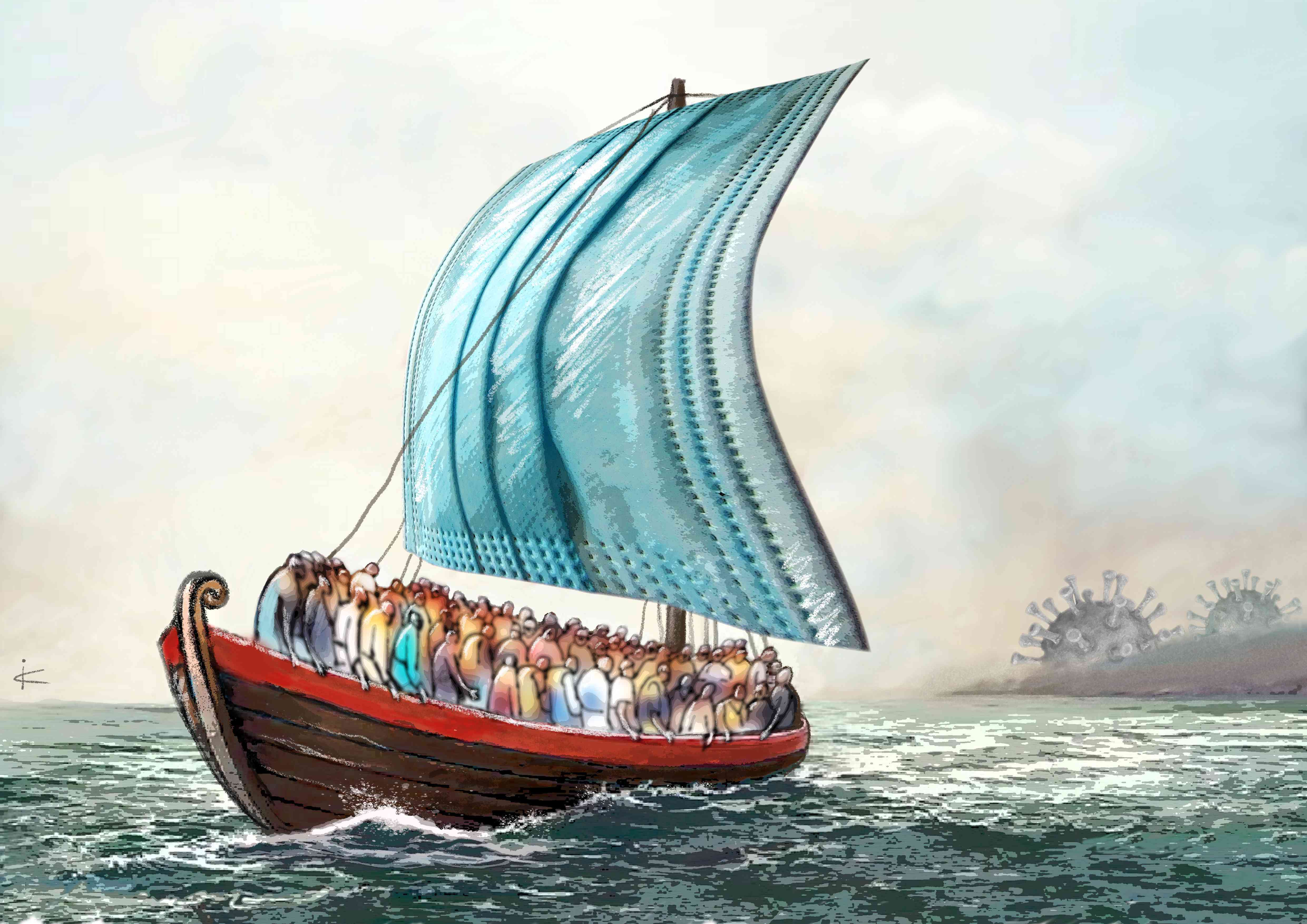 我U我YOUNG——“守望春天”全球抗击疫情公益绘画大赛成人组获奖名单 1