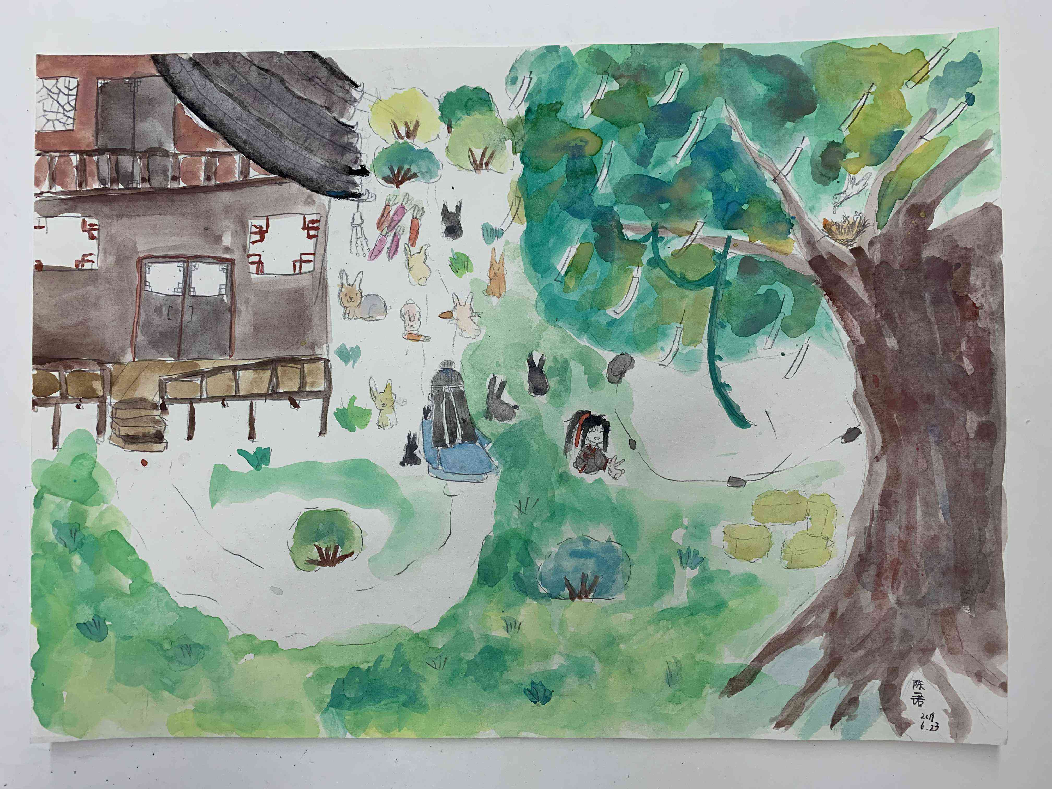 我U我YOUNG——“守望春天”全球抗击疫情公益绘画大赛青少年组获奖名单 1