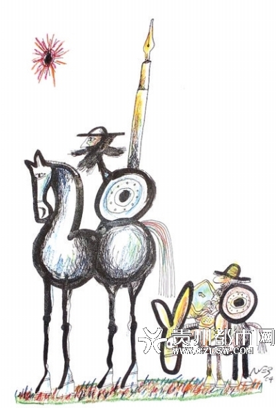 他们把堂吉诃德画成了这样 2