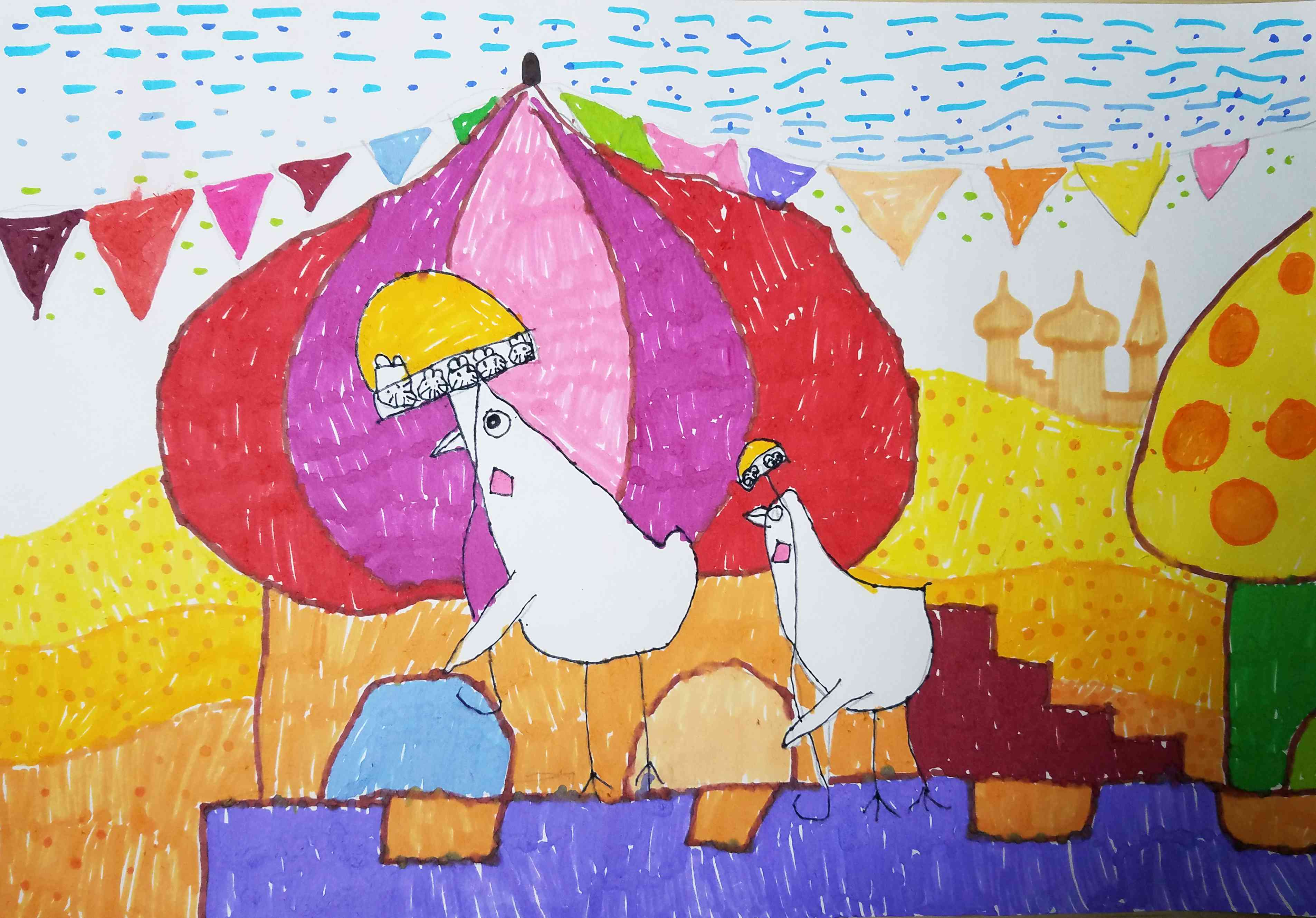 我U我YOUNG——“守望春天”全球抗击疫情公益绘画大赛青少年组获奖名单 3