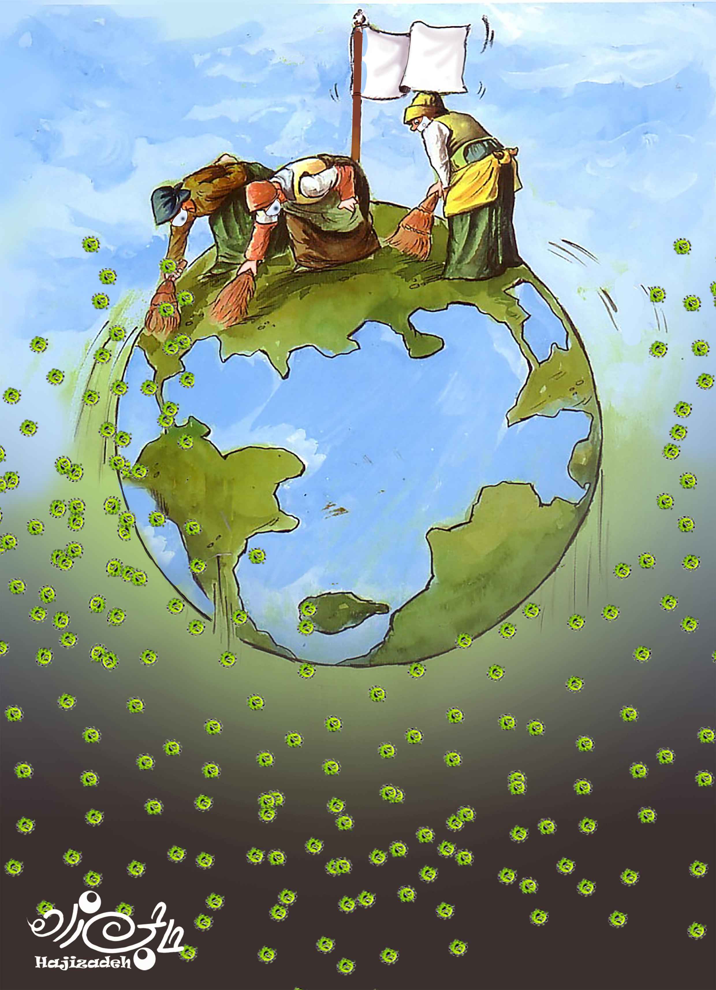 我U我YOUNG——“守望春天”全球抗击疫情公益绘画大赛成人组获奖名单 1