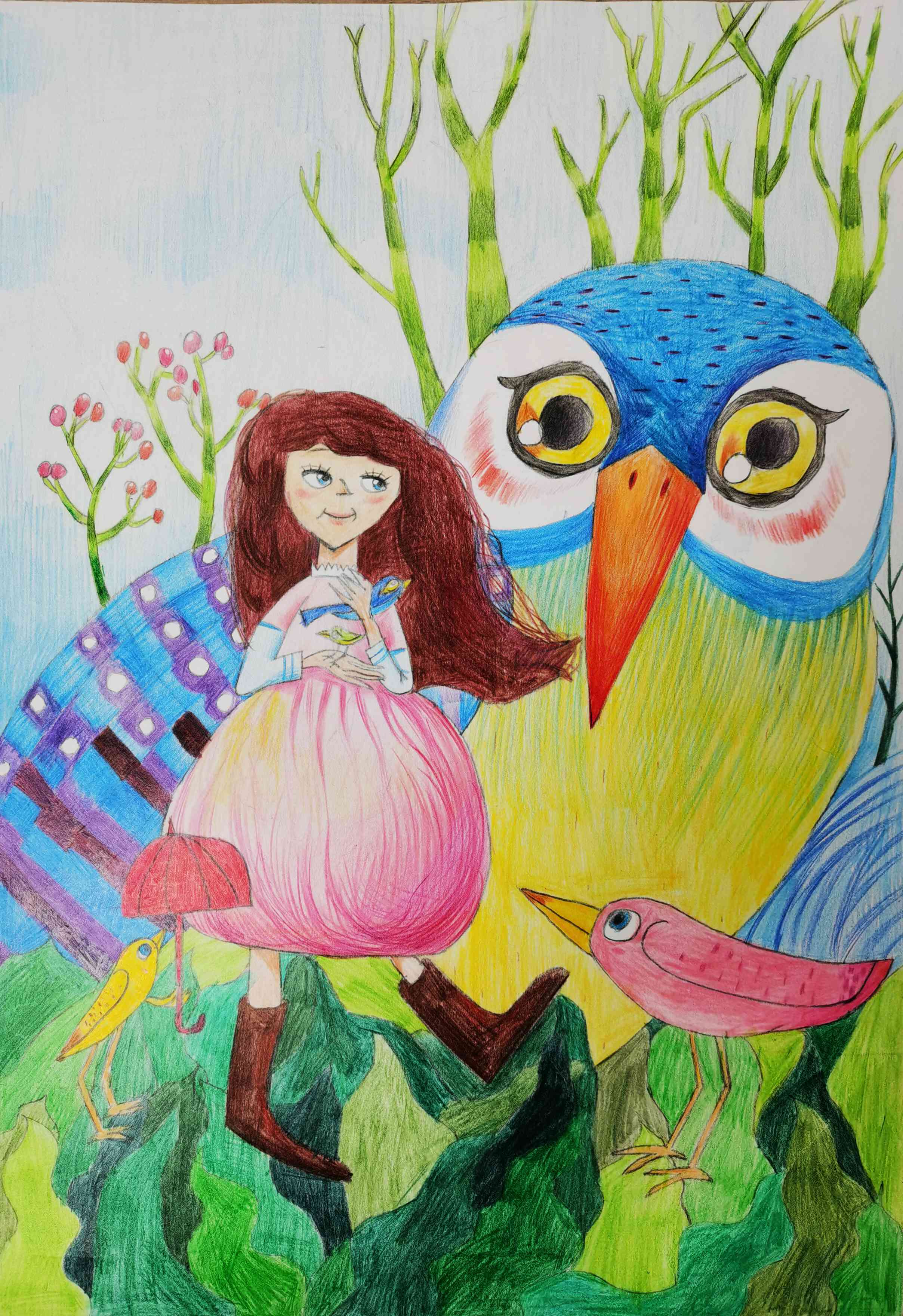 我U我YOUNG——“守望春天”全球抗击疫情公益绘画大赛青少年组获奖名单 1