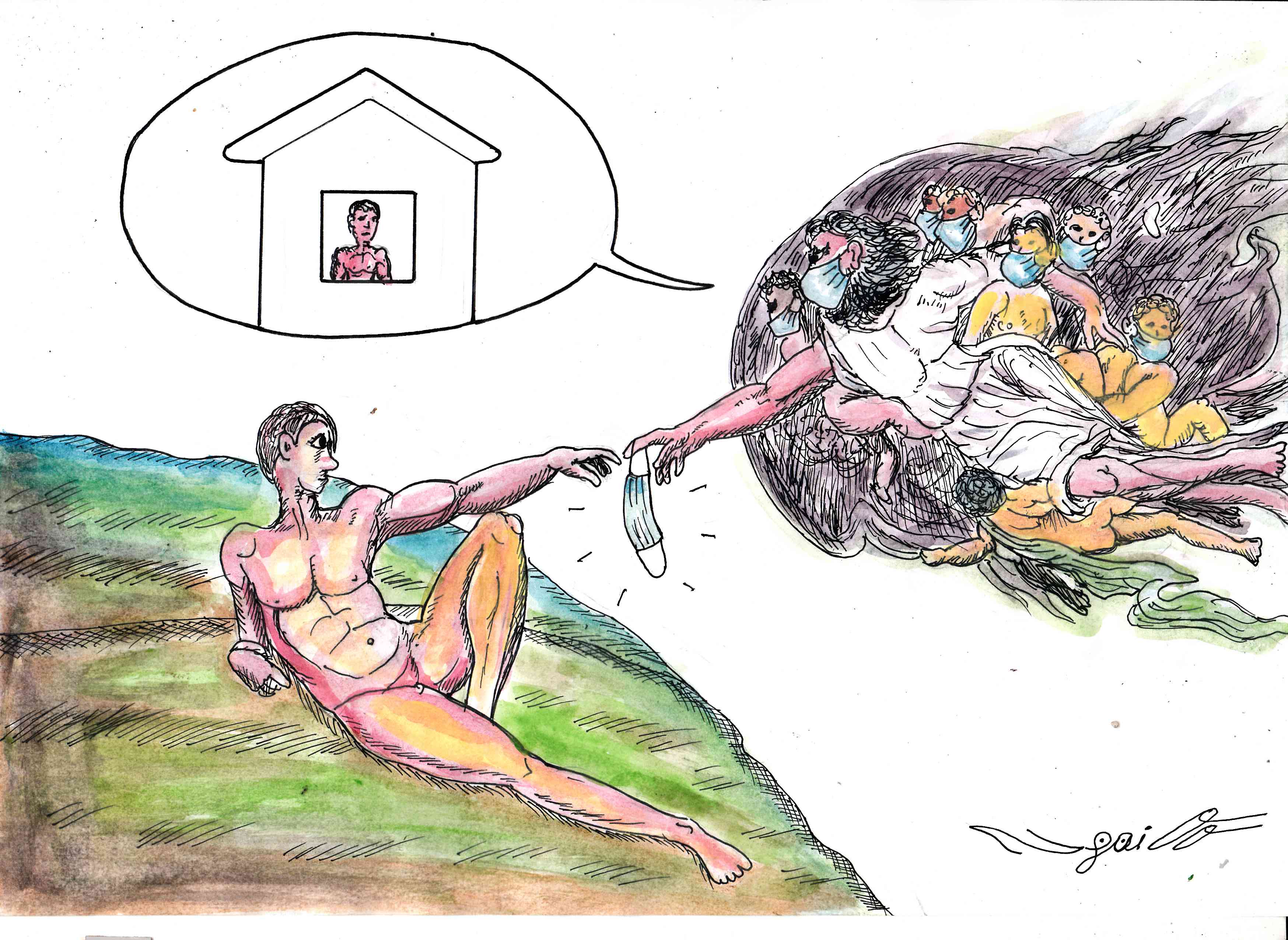 我U我YOUNG——“守望春天”全球抗击疫情公益绘画大赛成人组获奖名单 1